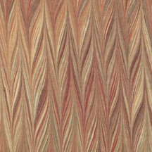 Hand Marbled Paper Twilled Pattern in Yellow ~ Berretti Marbled Arts